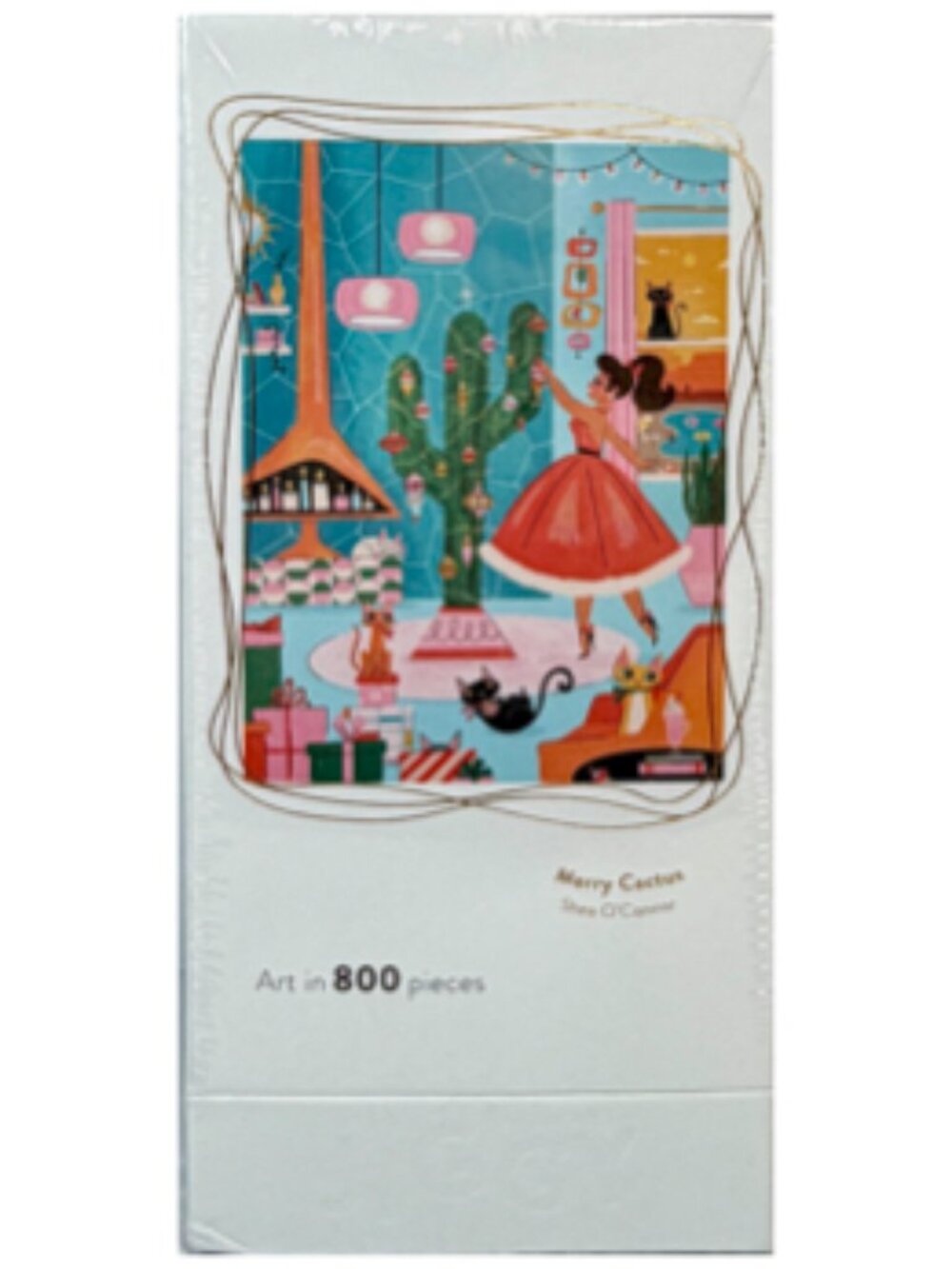 NEW JIGGY Merry Cactus 800 Piece Puzzle by Shea O'Connor